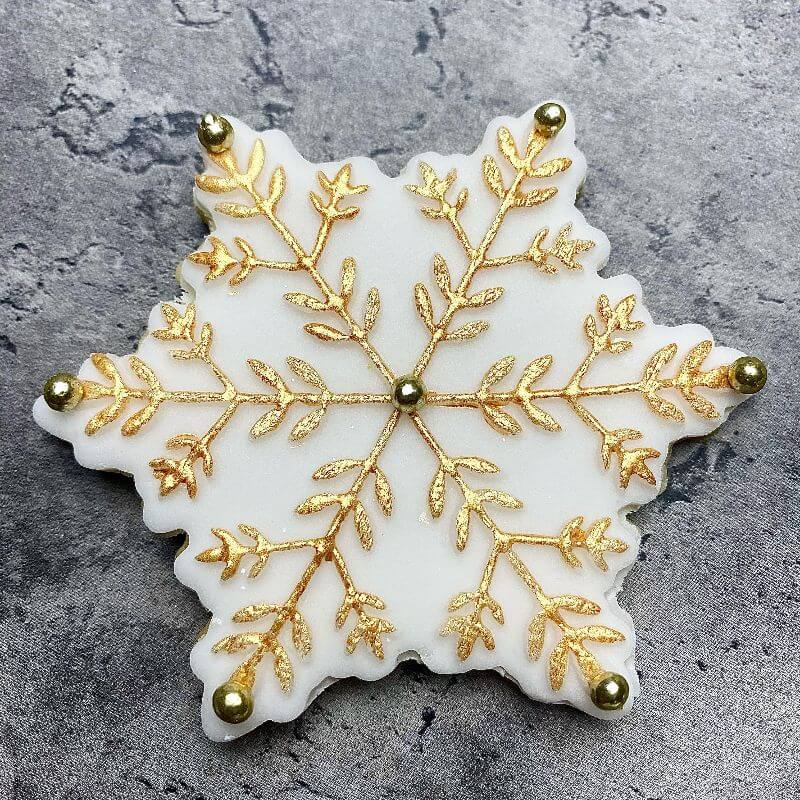 Snowflake Christmas Cookie Cutter and Embosser