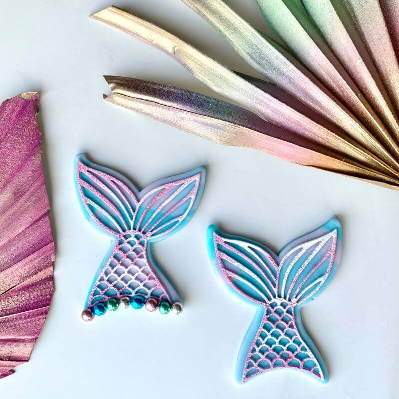 Mermaid Tail Under The Sea Cookie Cutter and Embosser