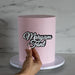 Maryam Font Double Layer Custom Cake Topper or Cake Motif Premium 3mm Acrylic or Birch Wood
