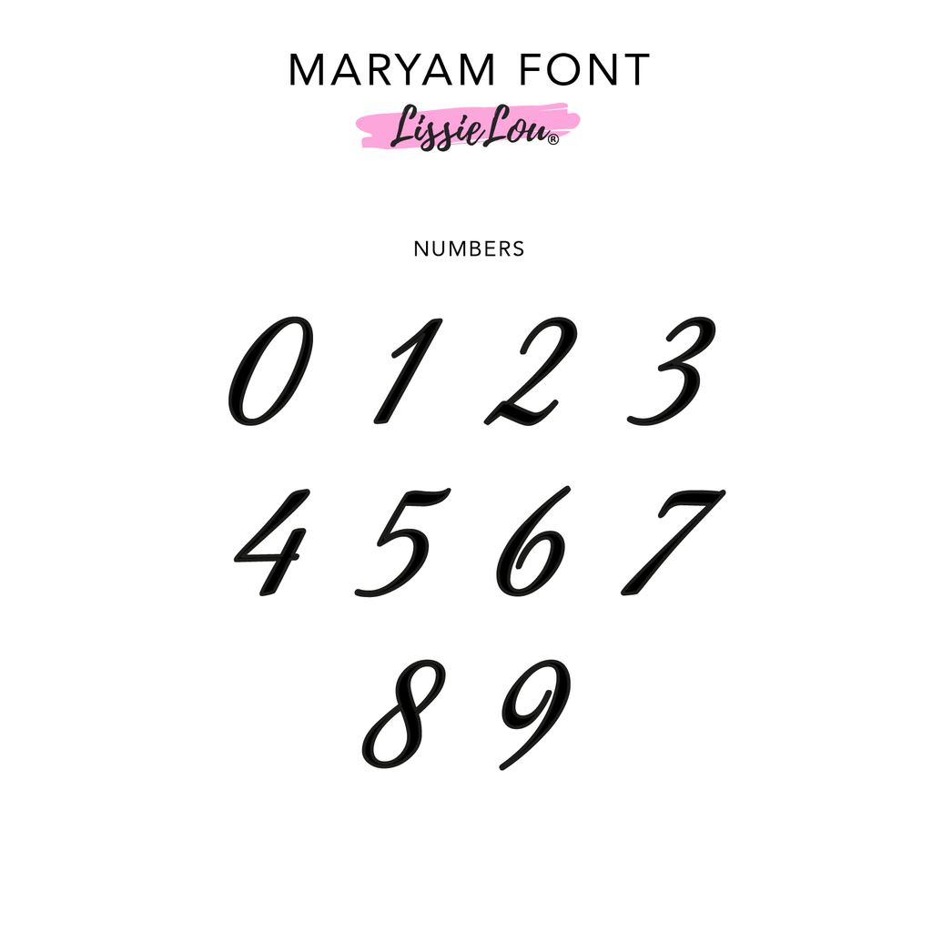 Maryam Font Numbers Cake Topper or Cake Motif Premium 3mm Acrylic or Birch Wood