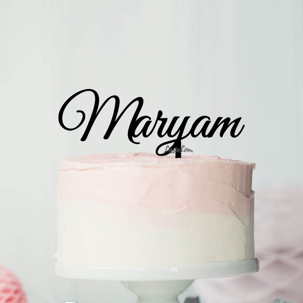 Maryam Font Style Name Cake Topper ...