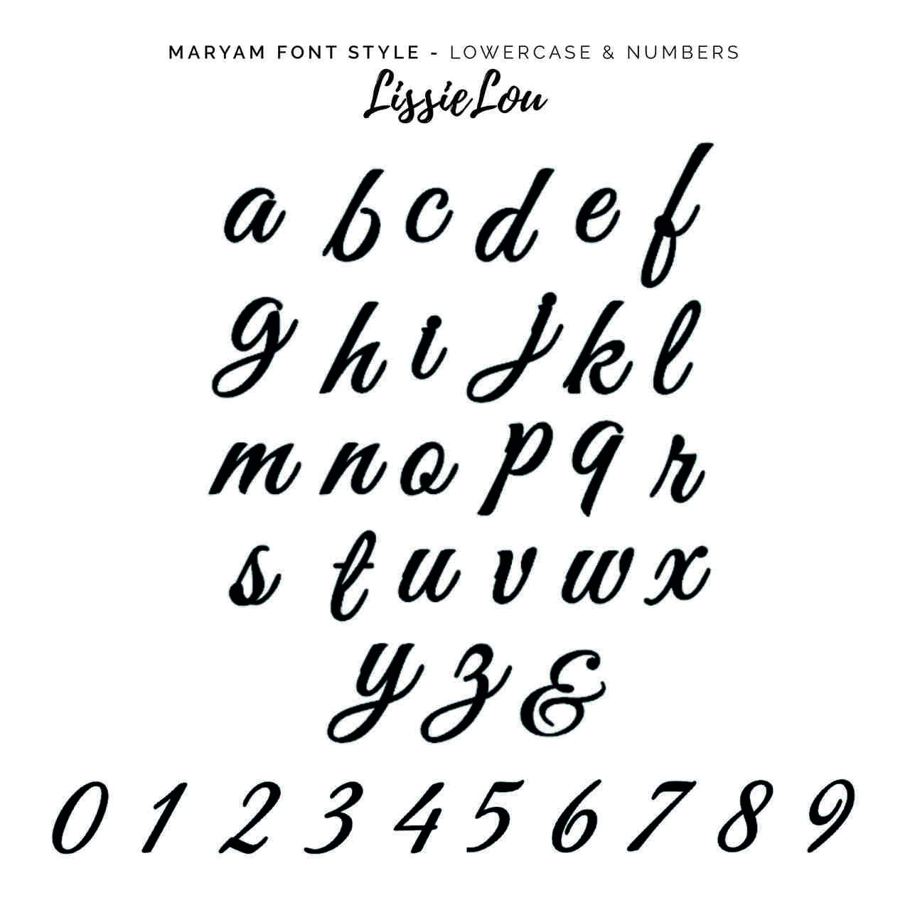 Maryam Font Style Name Cake Topper Premium 3mm Acrylic or Birch Wood