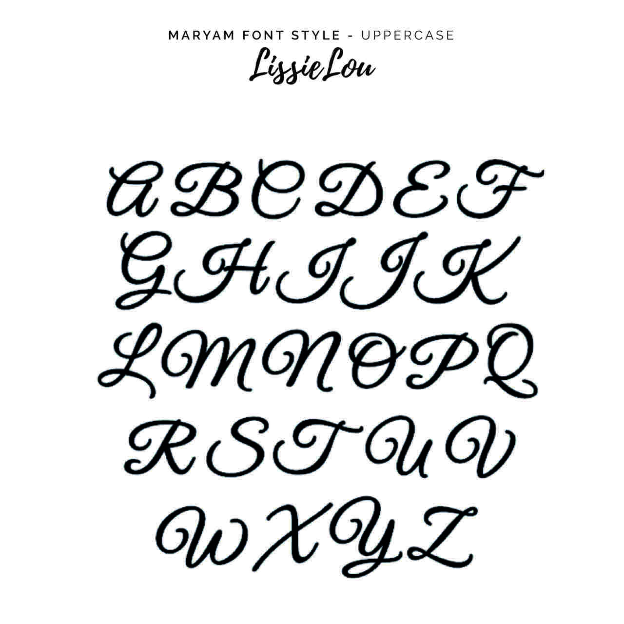Maryam Font Style Name Cake Topper Premium 3mm Acrylic or Birch Wood