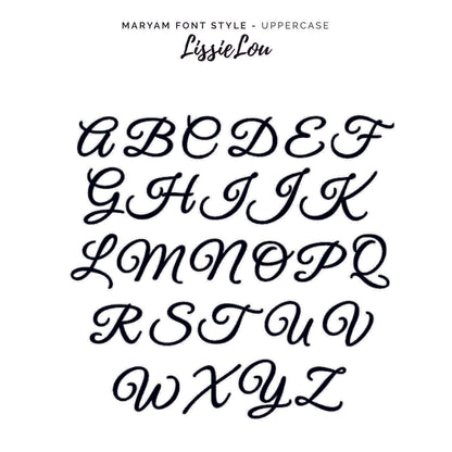 Maryam Font Style Name Cake Topper Premium 3mm Acrylic or Birch Wood