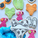 Bikini with Flowers Summer Cookie Cutter and Embosser