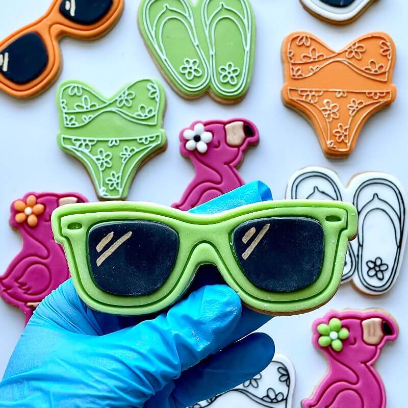 Sunglasses Summer Cookie Cutter and Stamp