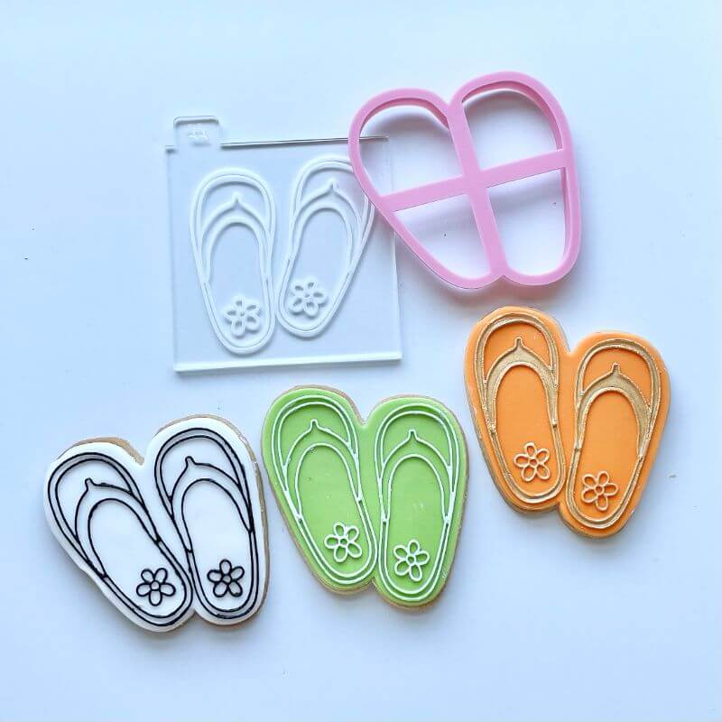 Flip Flops Summer Cookie Cutter and Embosser