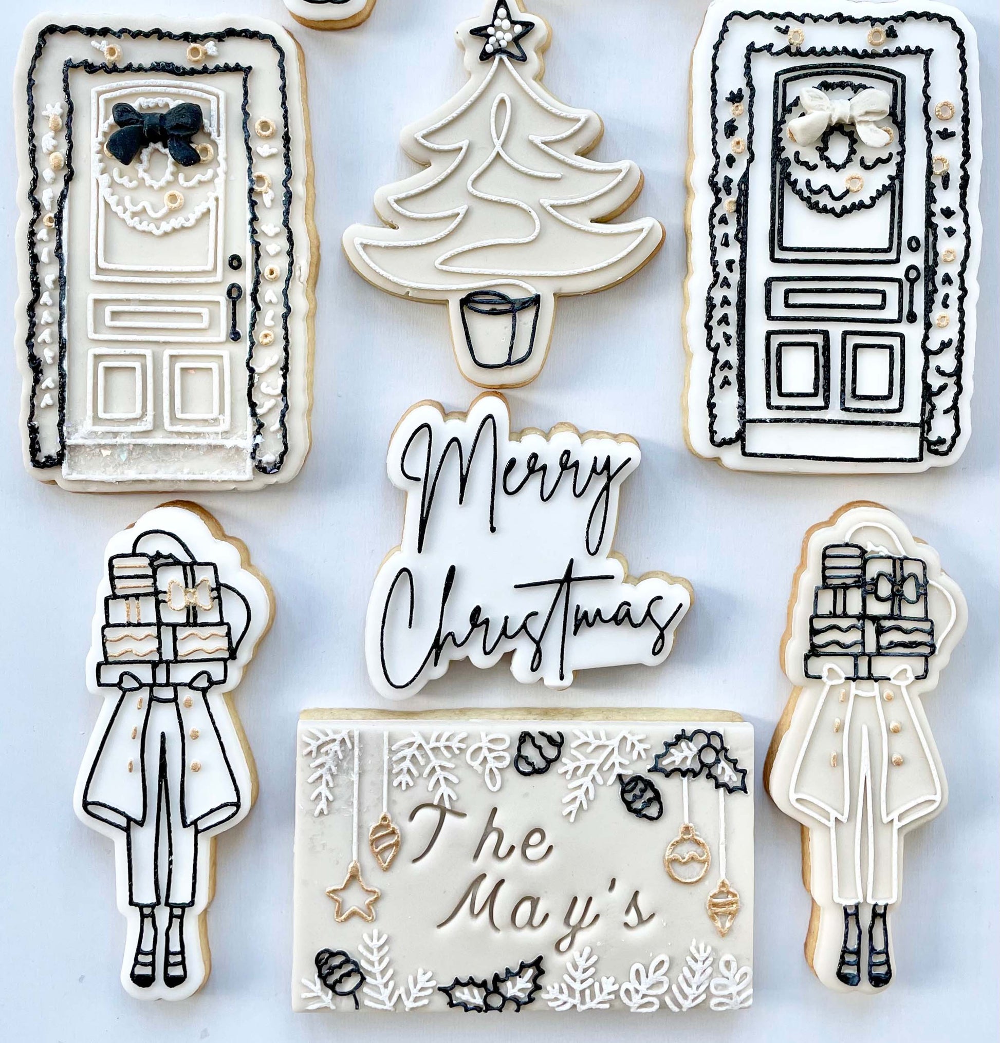 Merry Christmas Style 2 Cookie Cutter and Embosser