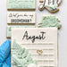 Save the Date Calendar Wedding Cookie Cutter and Embosser