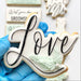 Love in Florence Font Wedding Cookie Cutter and Embosser