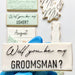 Soho Cookies Will You be My Groomsman? Bridal Party Cookie Cutter and Embosser