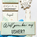 Soho Cookies Will You be My Usher? Bridal Party Cookie Cutter and Embosser