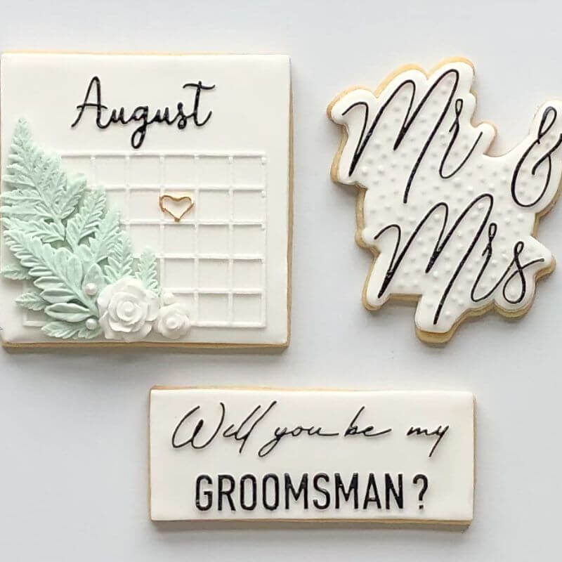 Soho Cookies Will You be My Groomsman? Bridal Party Cookie Cutter and Embosser