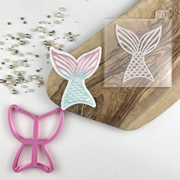 Mermaid Tail Under The Sea Cookie Cutter and Embosser