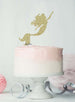 Mermaid Birthday Cake Topper Glitter Card Gold