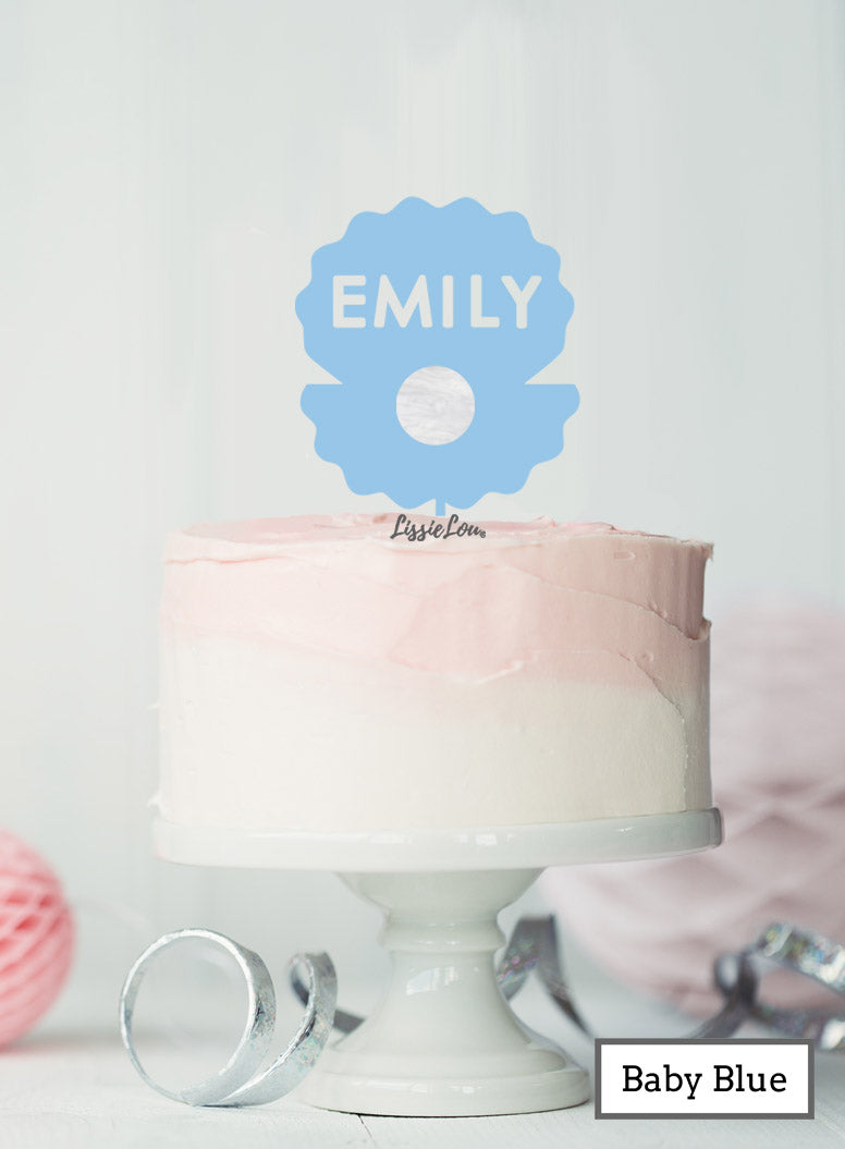 Bespoke Mermaid Clam Shell Cake Topper Premium 3mm Acrylic