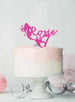 Bespoke Mermaid with Name and Age Cake Topper Glitter Card