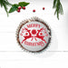 Merry Christmas Reindeer Cupcake Stencil - Cupcake Size Design