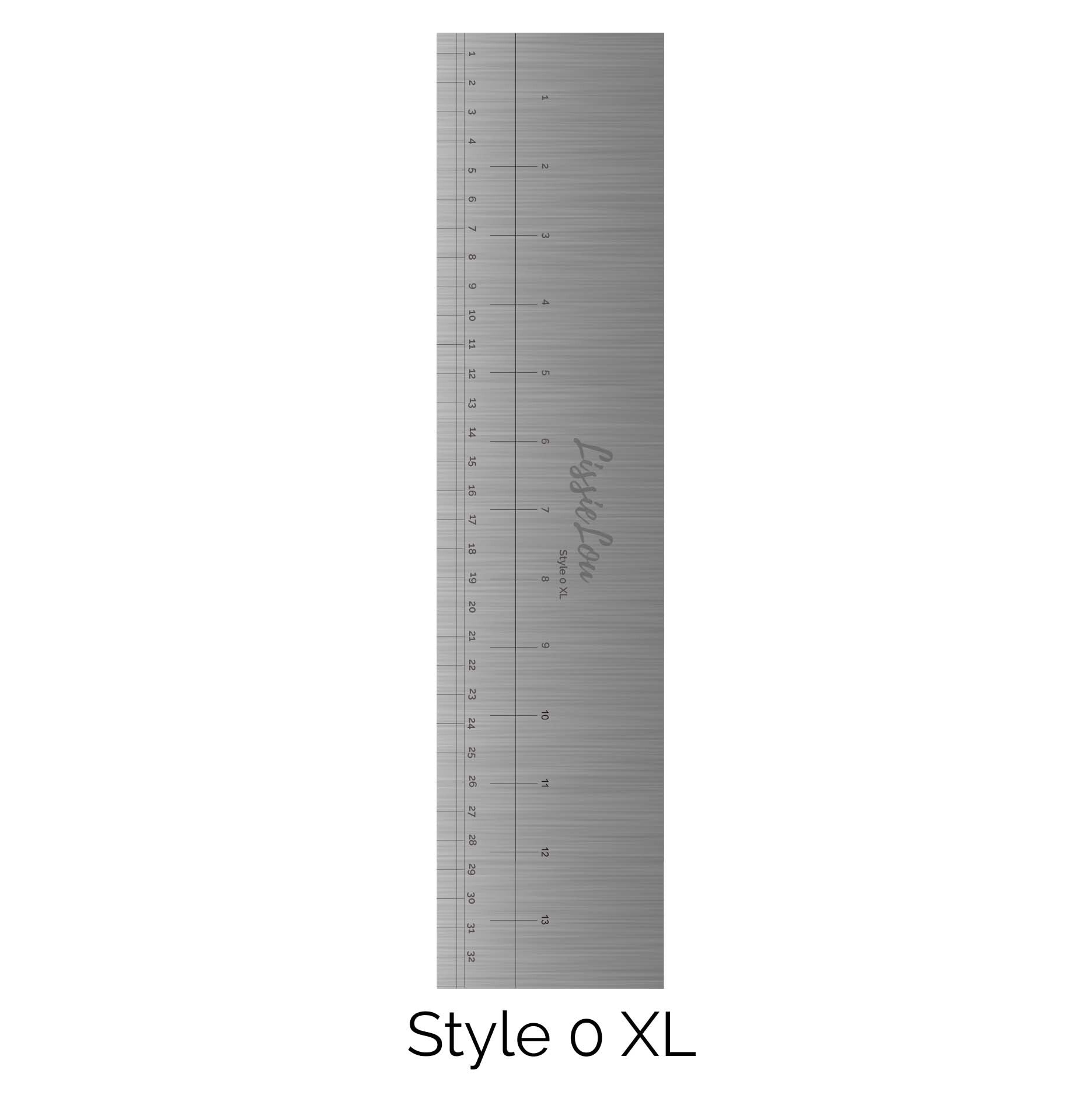 XL Style 0 Metal Rectangle Double Edged Cake Scraper