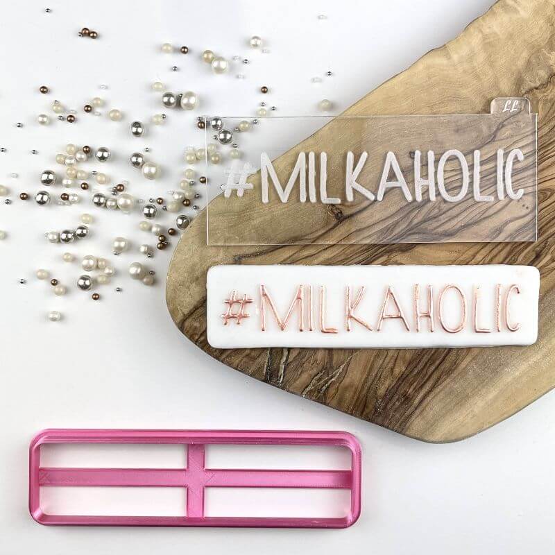 #Milkaholic Baby Shower Cookie Cutter and Embosser