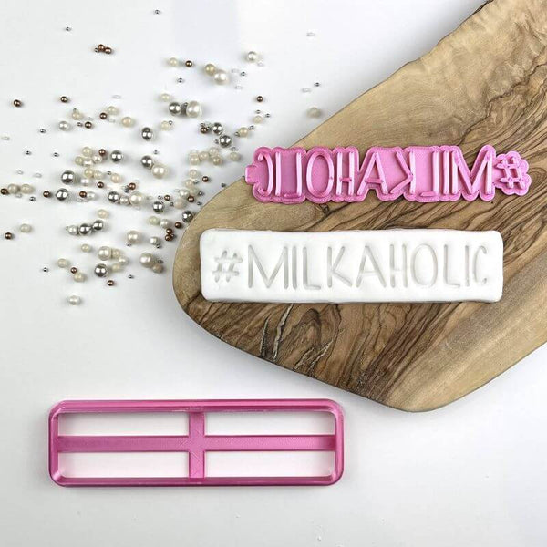 #Milkaholic Baby Shower Cookie Cutter and Stamp