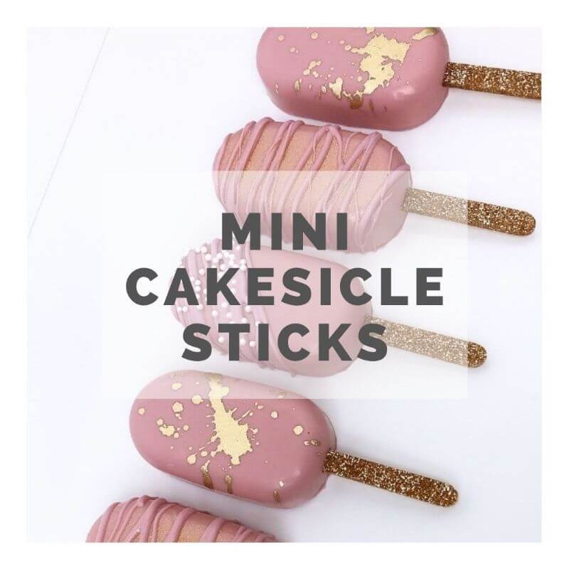 Shop Mirror Gold Popsicle Sticks: Gold Cakesicle Sticks 12 Count