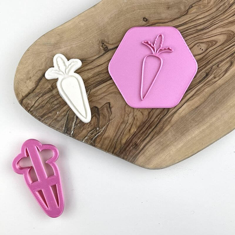 Mini Easter Carrot Cookie Cutter and Stamp