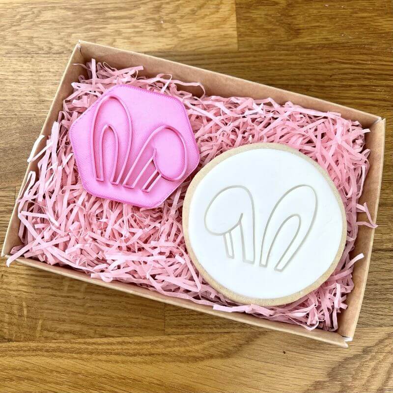 Mini Floppy Bunny Ears Easter Cookie Cutter and Stamp