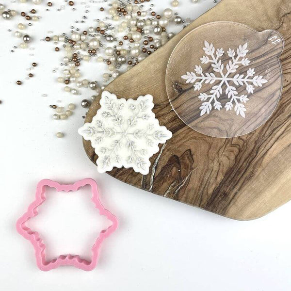 Mini Snowflake Christmas Cookie Cutter and Embosser
