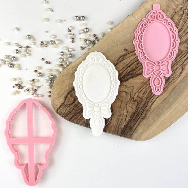 Princess Mirror Cookie Cutter and Stamp by Catherine Marie Cake