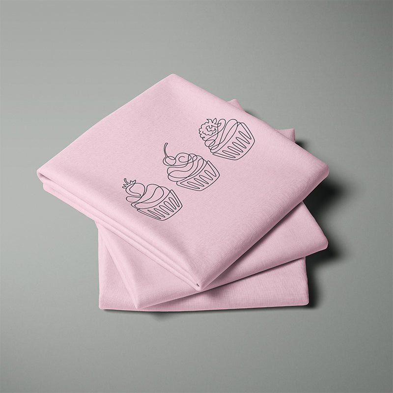 Modern Cupcakes 100% Organic Cotton Tea Towel