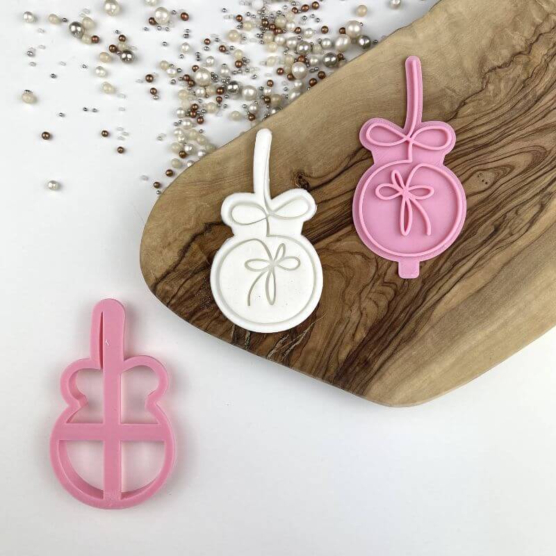 Modern Bauble Christmas Cookie Cutter and Stamp