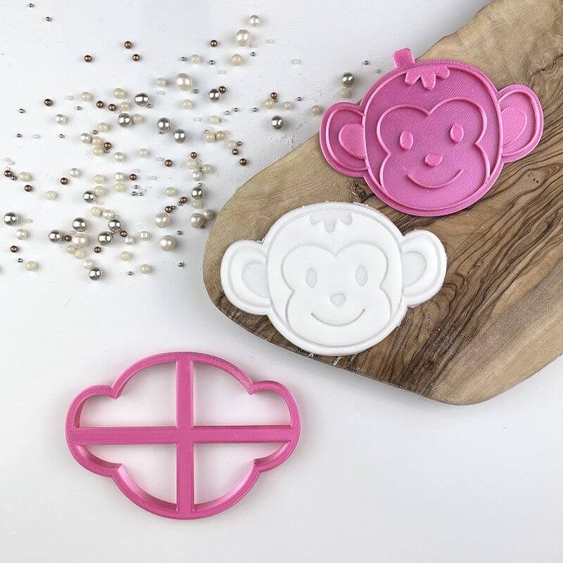 Monkey Jungle Cookie Cutter and Stamp