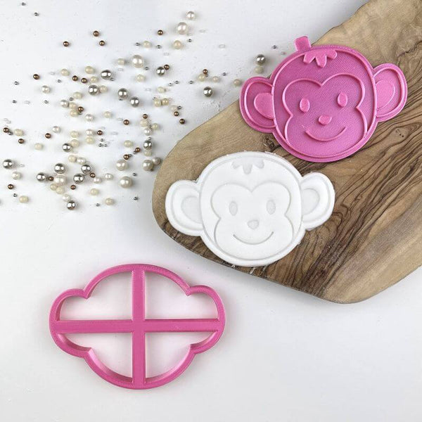 Monkey Jungle Cookie Cutter and Stamp Cutter and Stamp