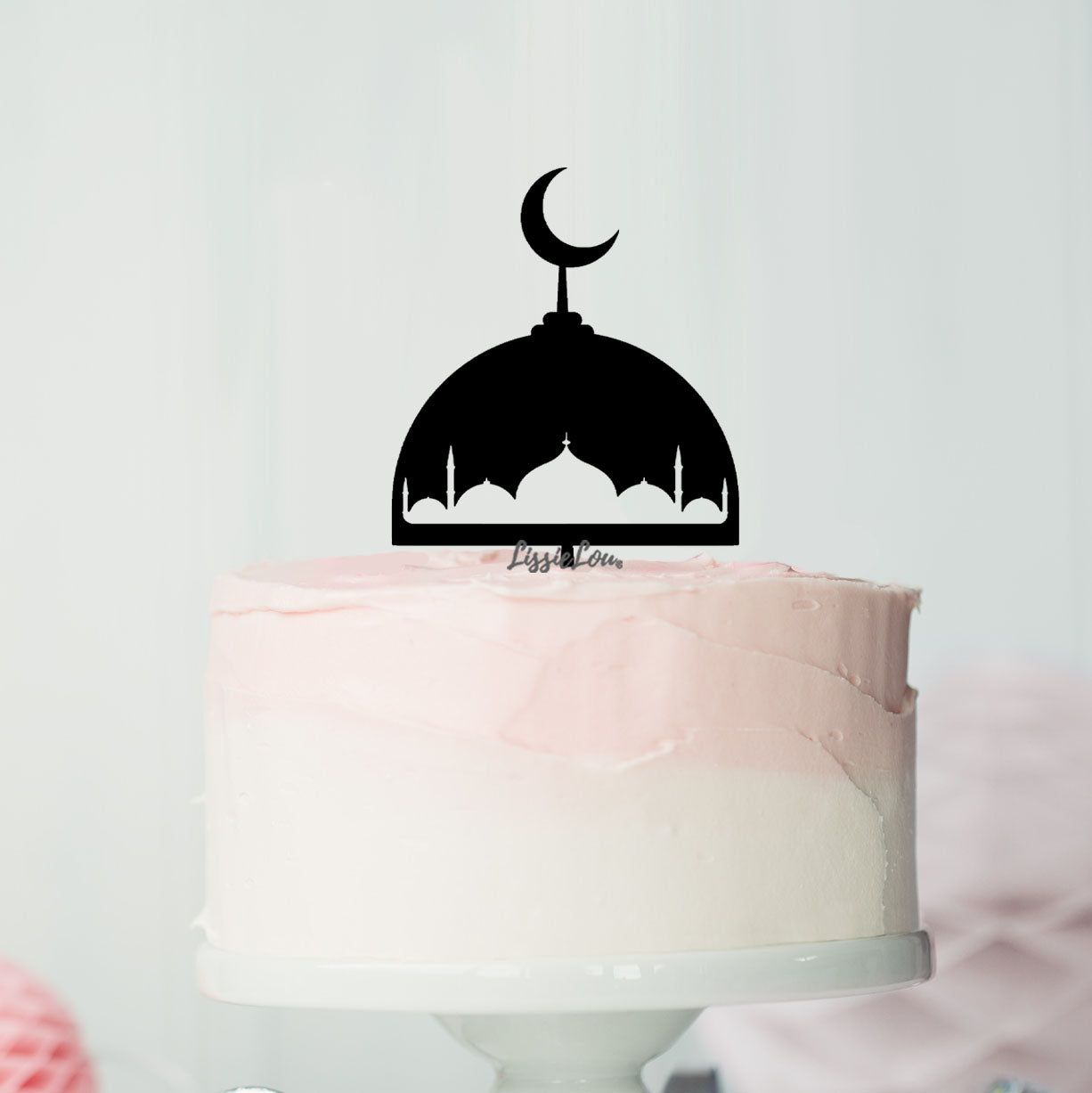 Eid Mubarak Masjid Qubba Cake Topper - Gold – Silver Lining UK