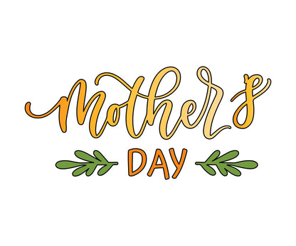 Mother's Day with Leaves Cookie Cutter