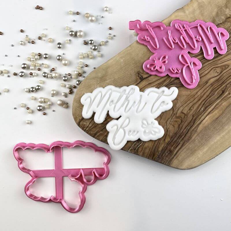 Mother to Bee Baby Shower Cookie Cutter and Stamp