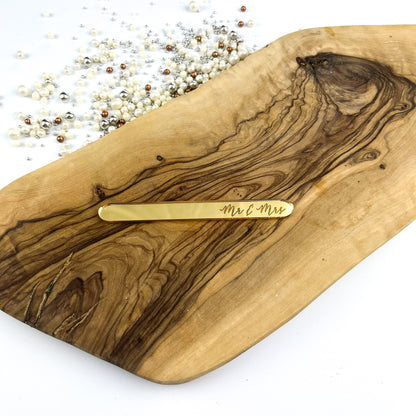 Mr & Mrs Engraved Cakesicle Sticks
