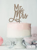 Mr and Mrs Pretty Wedding Cake Topper Premium 3mm Acrylic Mirror Bronze
