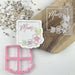 Mum in Square with Flowers Mother's Day Cookie Cutter and Embosser