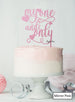 My One and Only Wedding Valentine's Cake Topper Premium 3mm Acrylic Mirror Pink