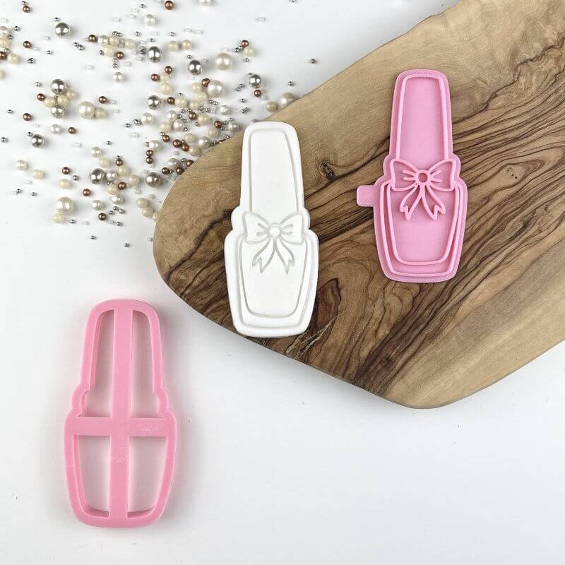 Nail Varnish Hen Party Cookie Cutter and Stamp