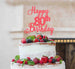 Happy 80th Birthday Pretty Cake Topper Glitter Card Light Pink