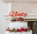 Ninety Birthday Cake Topper 90th Glitter Card Red