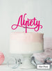 Ninety Swirly Font 90th Birthday Cake Topper Premium 3mm Acrylic Hot Pink