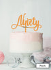 Ninety Swirly Font 90th Birthday Cake Topper Premium 3mm Acrylic Peach