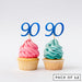 Number 90 Cupcake Toppers Pack of 12