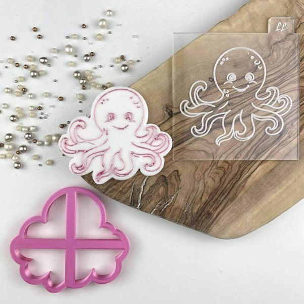 Octopus Under The Sea Cookie Cutter and Embosser