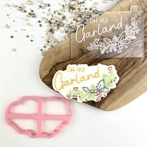 Oh My Garland Christmas Cookie Cutter and Embosser by Luvelia