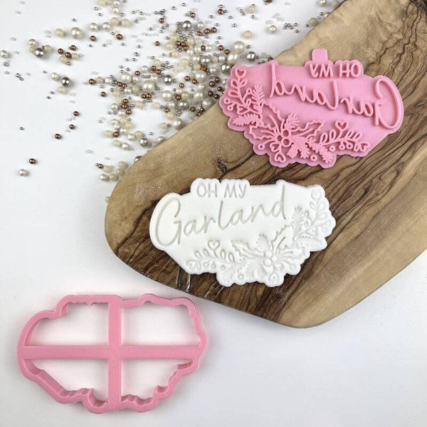 Oh My Garland Christmas Cookie Cutter and Stamp by Luvelia